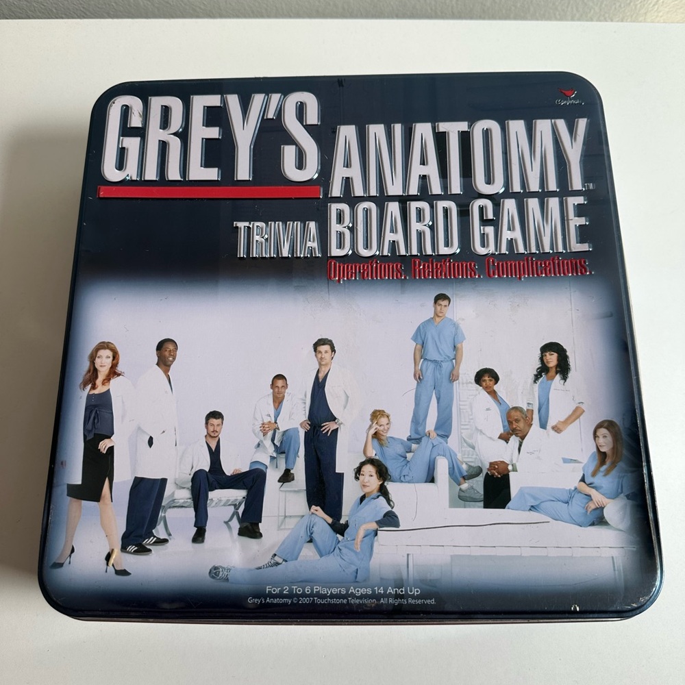Grey's Anatomy Trivia Board Game
